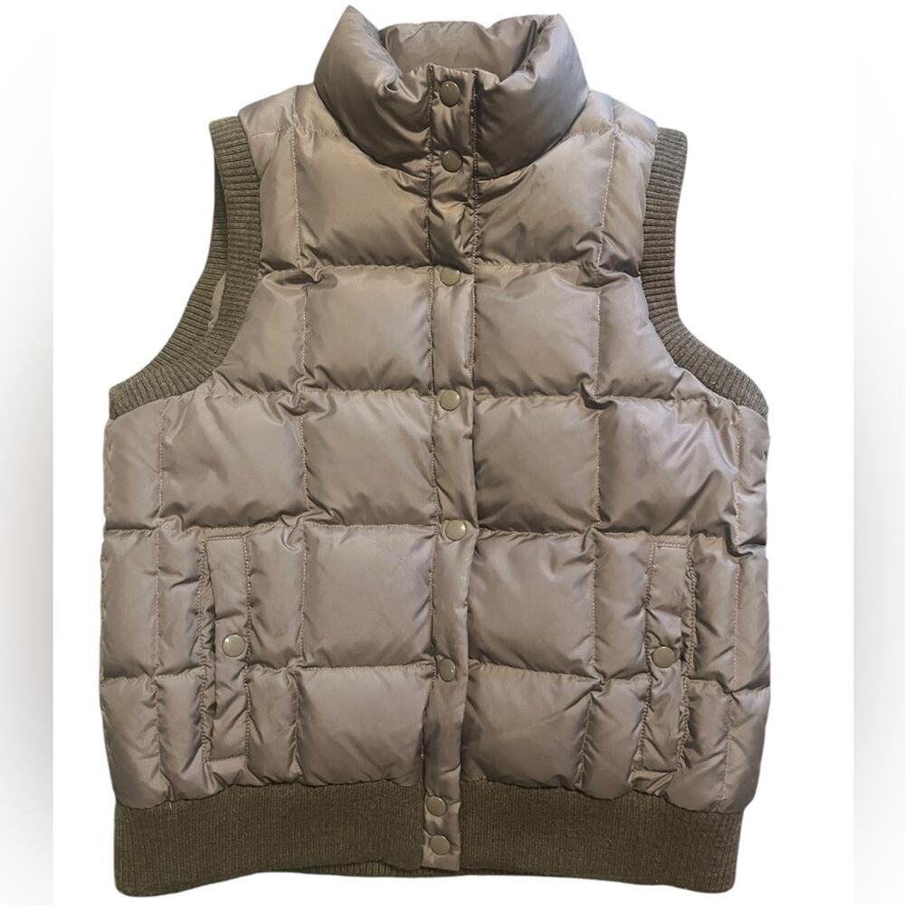 Vtg J. Crew Gorpcore Down Filled Outdoor Preppy Classic Retro Puffer Vest Mens M